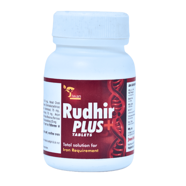 JIWAN AYURVED RUDHIR PLUS - PACK OF 3 (60 TABLETS EACH)
