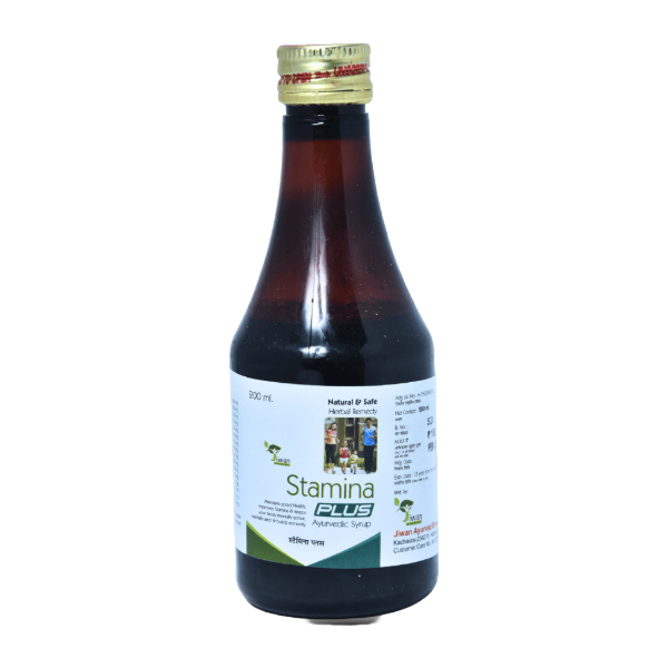 JIWAN AYURVED STAMINA PLUS SYRUP - PACK OF 3 (200 ML EACH)