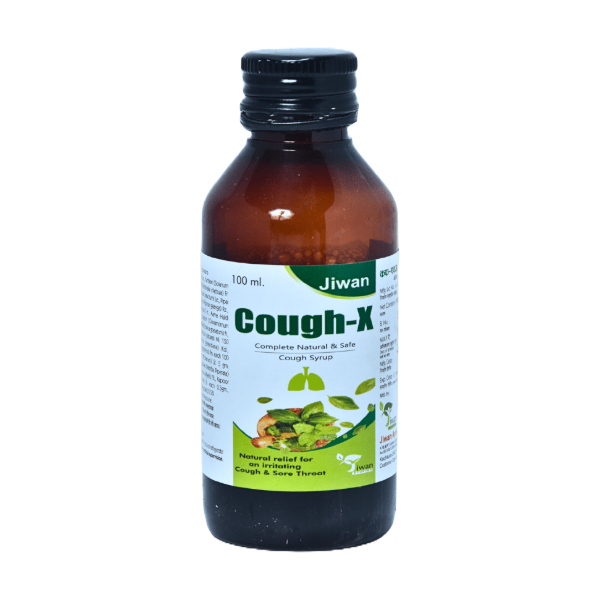 JIWAN AYURVED COUGH X COUGH SYRUP - PACK OF 4 (100 ML EACH)
