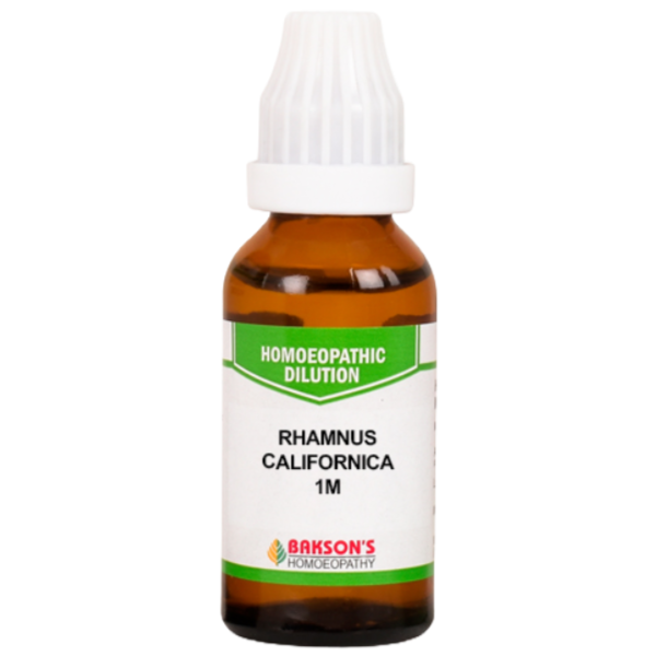 BAKSON'S HOMEOPATHY RHAMNUS CALIFORNICA DILUTION 1M - PACK  OF 3 (30 ML EACH)