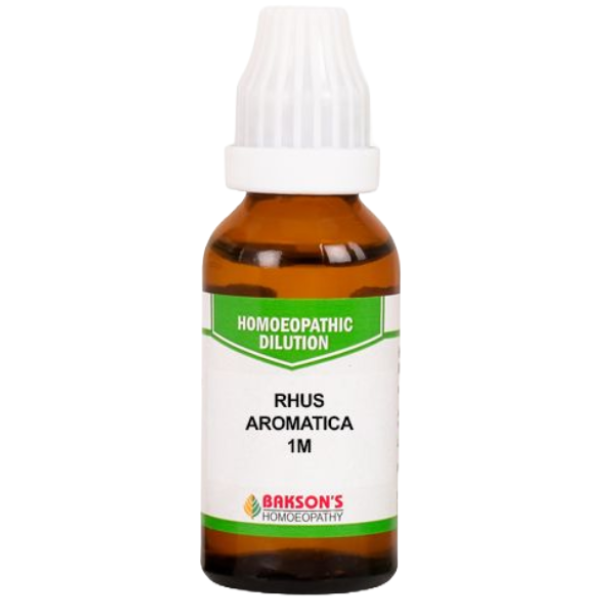 BAKSON'S HOMEOPATHY RHUS AROMATICA DILUTION 1M - PACK OF 3 (30 ML EACH)