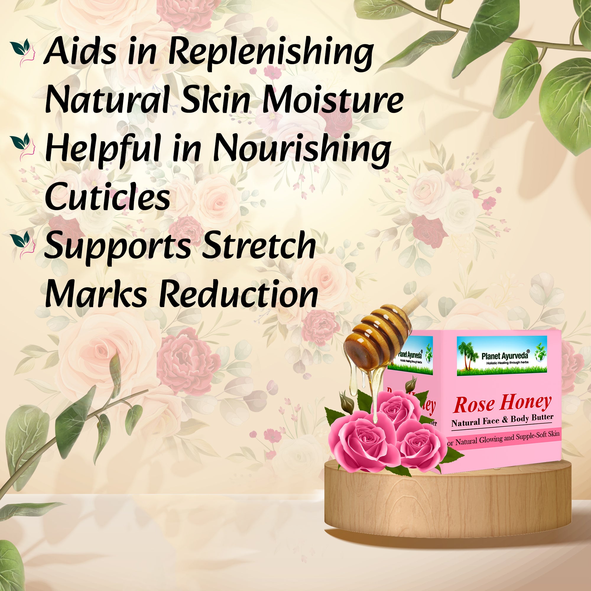 ROSE HONEY NATURAL FACE & BODY BUTTER