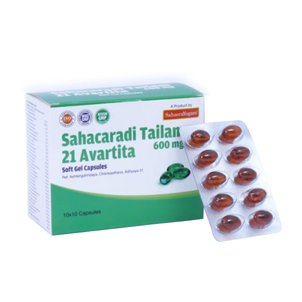 SAHASRAYOGAM SAHACARADI TAILAM 21 AVARTITA (100 CAPSULES)