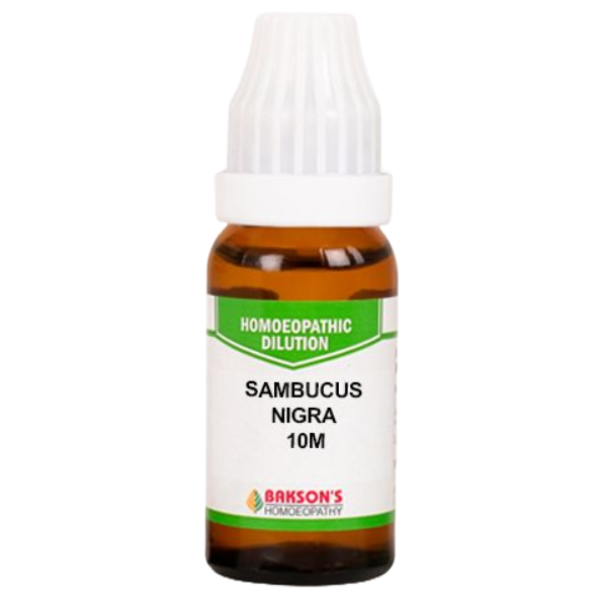 BAKSON'S HOMEOPATHY SAMBUCUS NIGRA DILUTION 10M - PACK OF 2 (10 ML EACH)