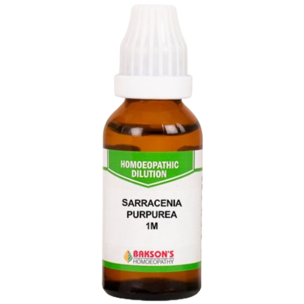 BAKSON'S HOMEOPATHY SARRACENIA PURPUREA DILUTION 1M - PACK OF 3 (30 ML EACH)
