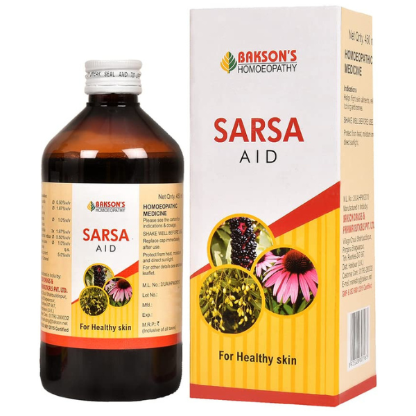 BAKSON'S HOMEOPATHY SARSA AID SYRUP (450 ML)