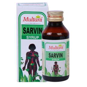 Multani Sarvin Syrup - Pack of 4 (200 ml Each)