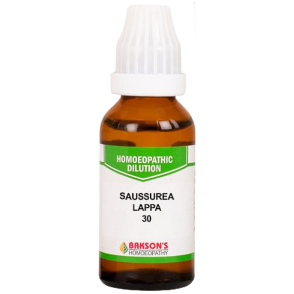BAKSON'S HOMEOPATHY SAUSSUREA LAPPA DILUTION 30 - PACK OF 4 (30 ML EACH)