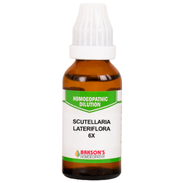 BAKSON'S HOMEOPATHY SCUTELLARIA LATERIFLORA DILUTION 6X - PACK OF 4 (30 ML EACH)