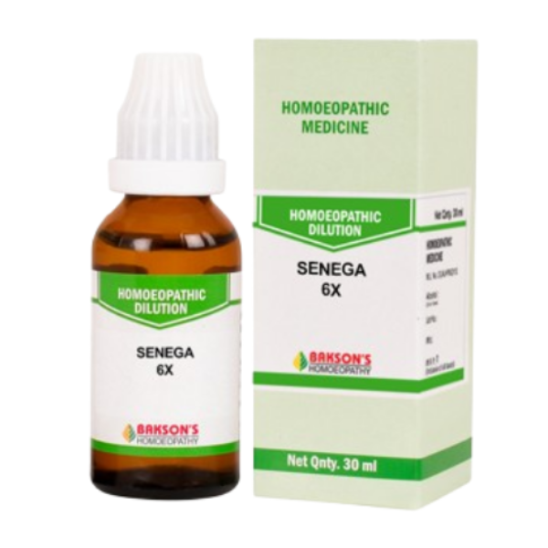 Bakson's Homeopathy Senega Dilution 6X - PACK OF 4 (30 ML EACH)