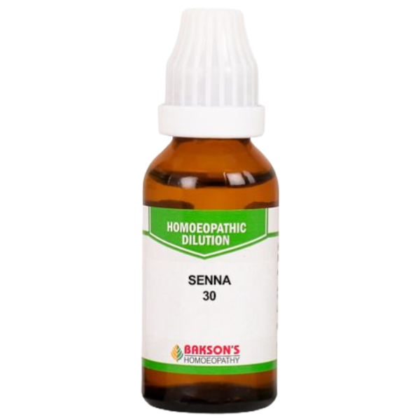 BAKSON'S HOMEOPATHY SENNA DILUTION 30 - PACK OF 4 (30 ML EACH)