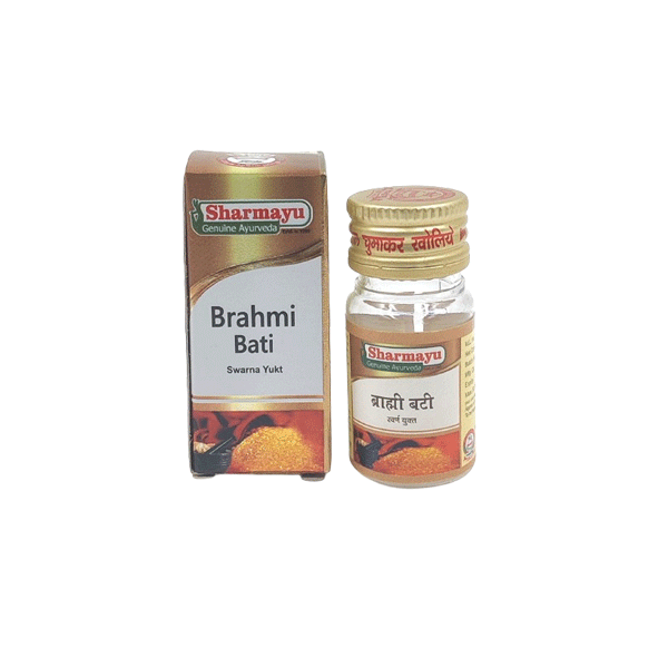 Sharmayu Ayurveda Brahmi Bati (Swarna Yukt)-25 tabs
