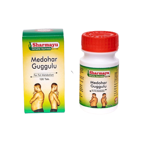 SHARMAYU MEDOHAR GUGGULU - PACK OF 3 (120 TABLETS EACH)