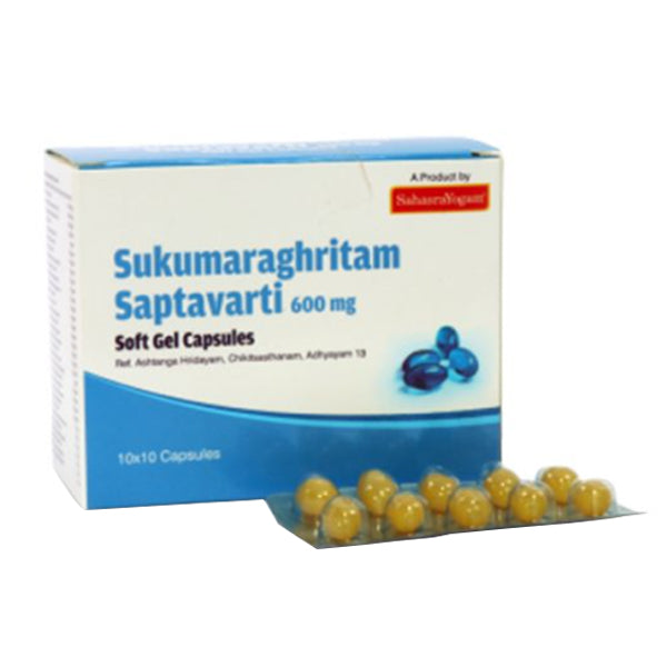 SAHASRAYOGAM SUKUMARAGHRITAM SAPTAVARTI (100 CAPSULES)