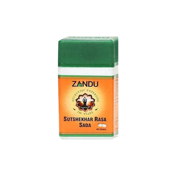 ZANDU SUTSHEKHAR RASA (SADA) - Pack of  3 (40 TABLETS EACH)