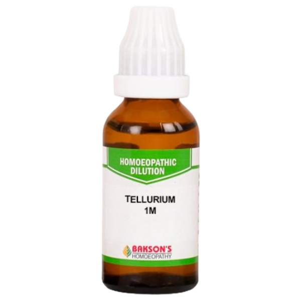 BAKSON'S HOMEOPATHY TELLURIUM DILUTION 1M - PACK OF 3 (30 ML EACH)