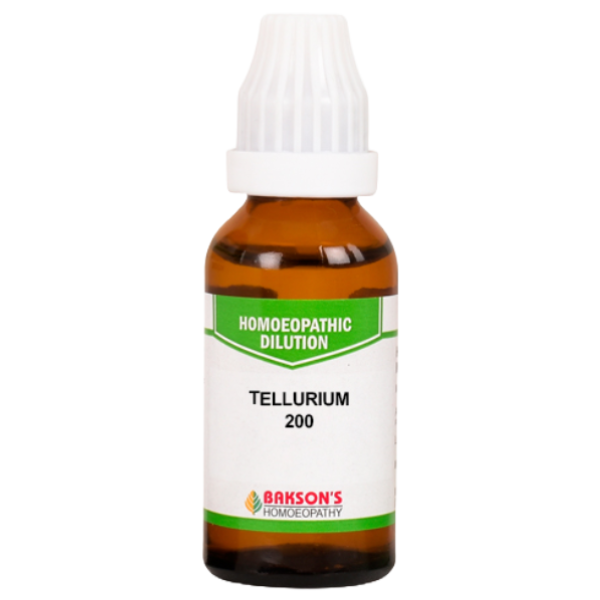BAKSON'S HOMEOPATHY TELLURIUM DILUTION 200 - PACK OF 2 (30 ML EACH)