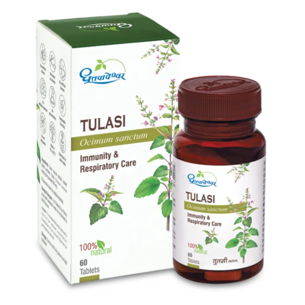 DHOOTAPAPESHWAR TULASI TABLETS - PACK OF 4 (60 TABS EACH)