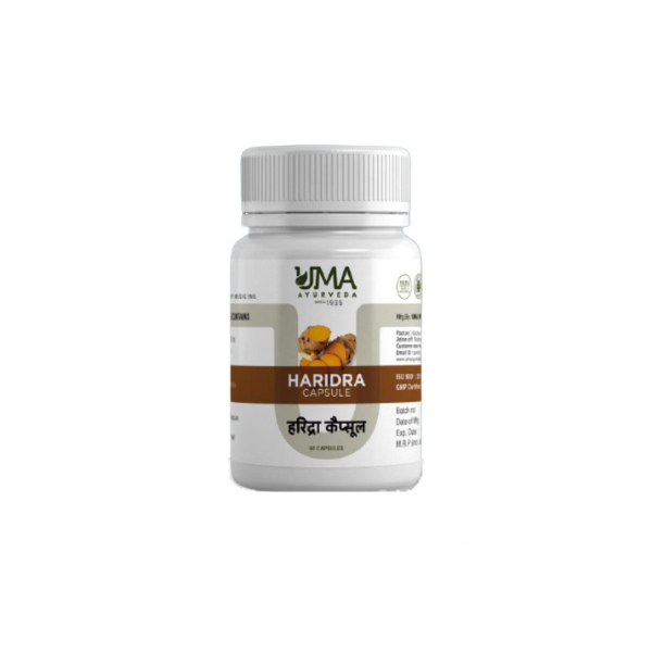 UMA AYURVEDA HARIDRA CAPSULE - Pack of 3 (60 CAPS)