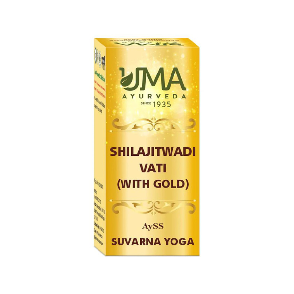 UMA AYURVEDA SHILAJITWADI VATI (WITH GOLD)