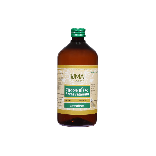 UMA AYURVEDA SARASVATARISHTA SYRUP - Pack of 2  (450 ML)