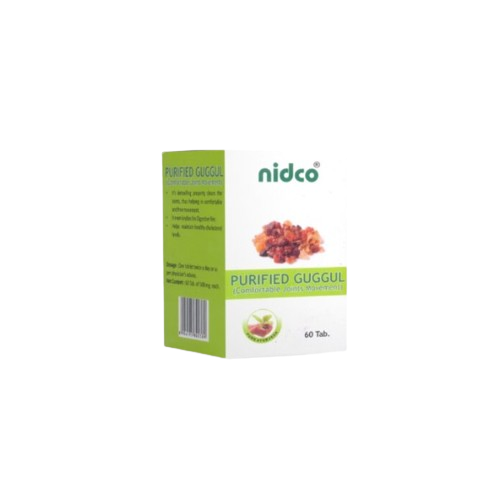 Nidco Guggul Purified Tablet - Pack of 2 (60 Tablets each)
