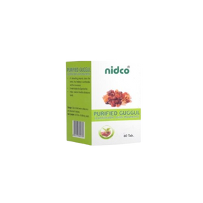 Nidco Guggul Purified Tablet - Pack of 2 (60 Tablets each)