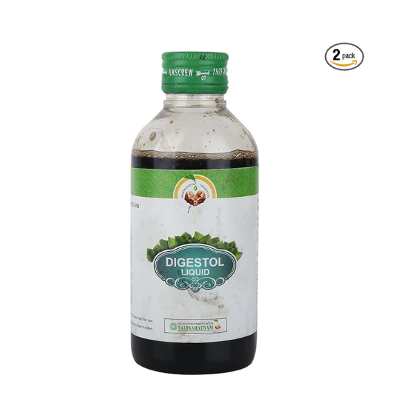 VAIDYARATNAM DIGESTOL SYRUP - PACK OF 4 (200ML EACH)