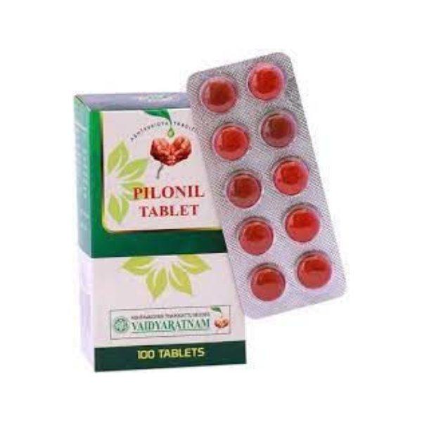VAIDYARATNAM PILONIL TABLET (100 TABS)