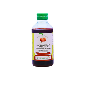 VAIDYARATNAM SAPTHASARAM KASHAYAM - PACK OF 3 (200 ML EACH)