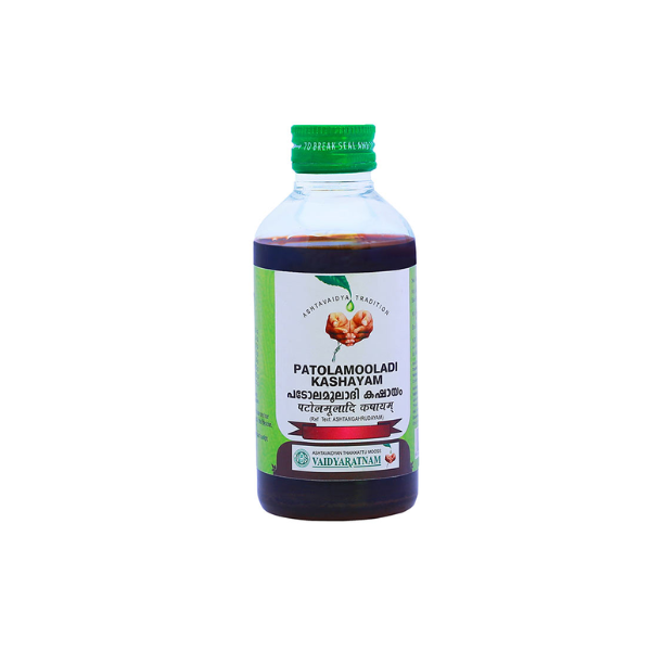 VAIDYARATNAM PATOLAMOOLADI KASHAYAM - PACK OF 3 (200 ML EACH)