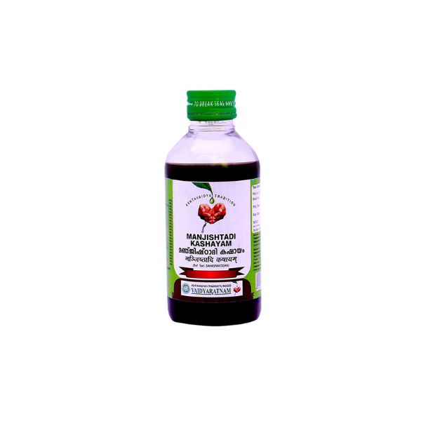 VAIDYARATNAM MANJISHTADI KASHAYAM - PACK OF 3 (200 ML EACH)