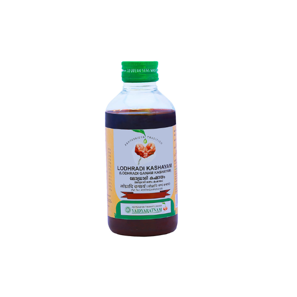 VAIDYARATNAM LODRADI KASHAYAM - PACK OF 4 (200 ML EACH)