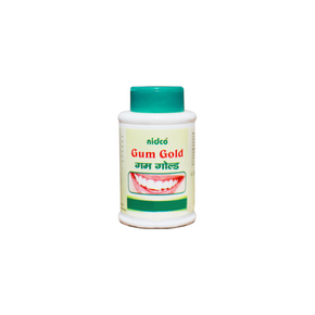 NIDCO GUM GOLD TOOTH POWDER - Pack of 8 (60GM each)