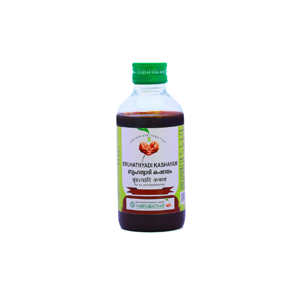 VAIDYARATNAM BRUHATHYADI KASHAYAM - PACK OF 4 (200 ML EACH)