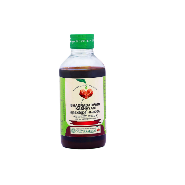 VAIDYARATNAM BHADRADARVADI KASHAYAM - PACK OF 4 (200 ML EACH)