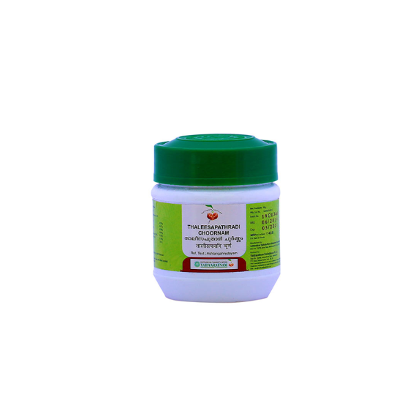 VAIDYARATNAM THALEESAPATHRADI CHOORNAM - PACK OF 8 (50 GM EACH)