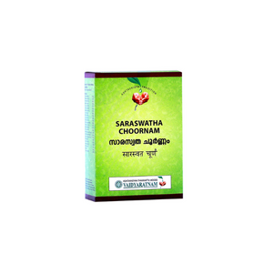 VAIDYARATNAM SARASWATHA CHOORNAM - PACK OF 4 (100 GM EACH)