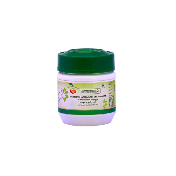 VAIDYARATNAM RAKTHACHANDANA CHOORNAM - PACK OF 8 (50GM EACH)