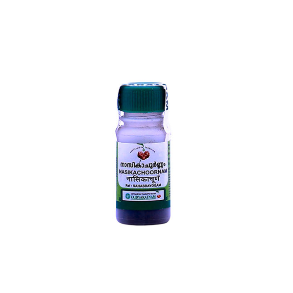 VAIDYARATNAM NASIKA CHOORNAM - PACK OF 30 (2 GM EACH)