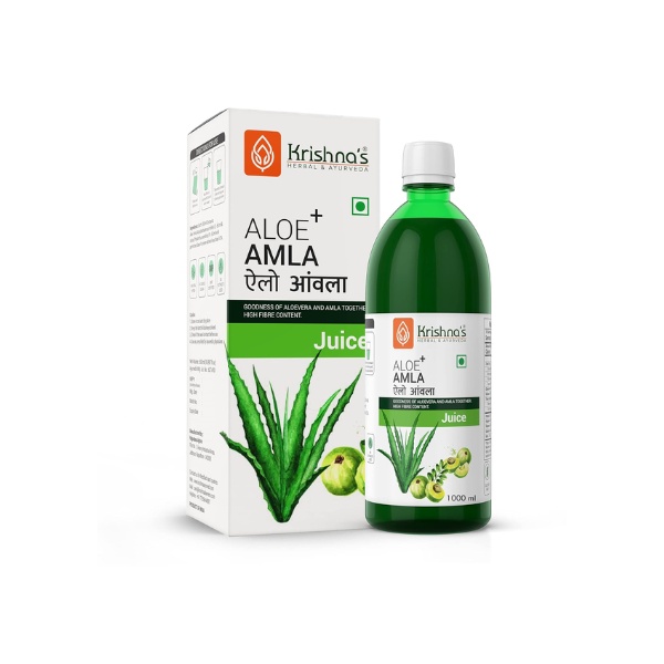KRISHNA'S ALOE AMLA JUICE - PACK OF 2 (EACH 1000 ML)