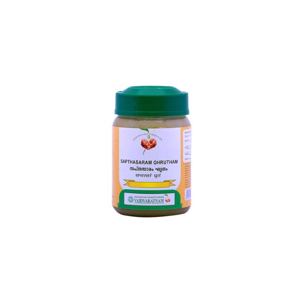 VAIDYARATNAM SAPTHASARAM GHRUTHAM - PACK OF 2 (150 GM EACH)