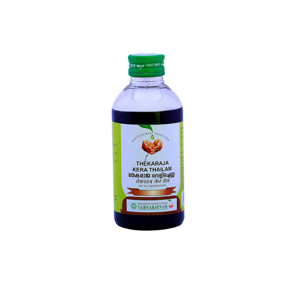 VAIDYARATNAM THEKARAJA KERA THAILAM - PACK OF 3 (200ML EACH)