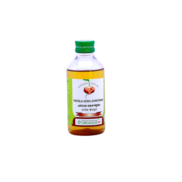 VAIDYARATNAM PATOLA KERA GHRUTHAM - PACK OF 3 (200ML EACH)