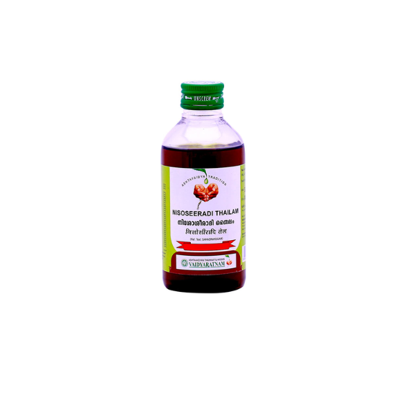 VAIDYARATNAM NISOSEERADI THAILAM - PACK OF 2 (200ML EACH)