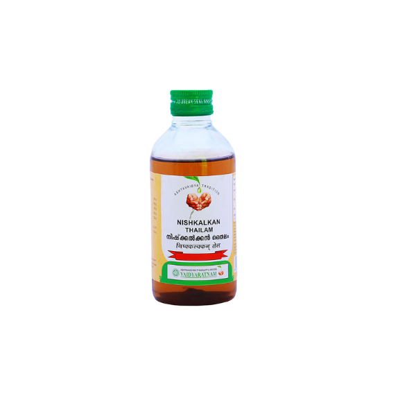 VAIDYARATNAM NISHKALKAN THAILAM - PACK OF 3 (200ML EACH)