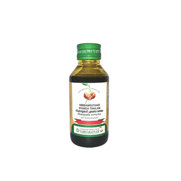 VAIDYARATNAM NIMBAMRUTHADI ERANDA THAILAM -  PACK OF 4 (100 ML EACH)