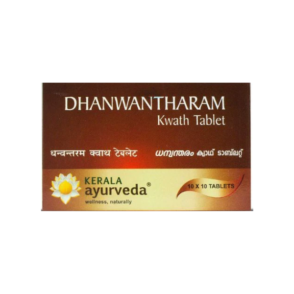 KERALA AYURVEDA DHANWANTHARAM KWATH TABLET - PACK OF 2 (100 TABS EACH)