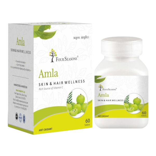 Four Seasons Ayurveda Amla Tablet - Pack of 3 (60 Tabs each)