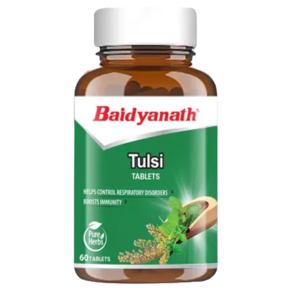 BAIDYANATH TULSI TABLETS - Pack of 4 (60 TABS each)